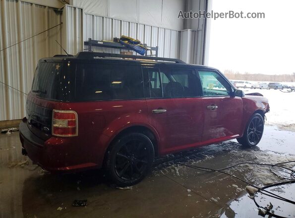 2FMHK6C82JBA14866 2018 FORD FLEX Burgundy Задня права чверть