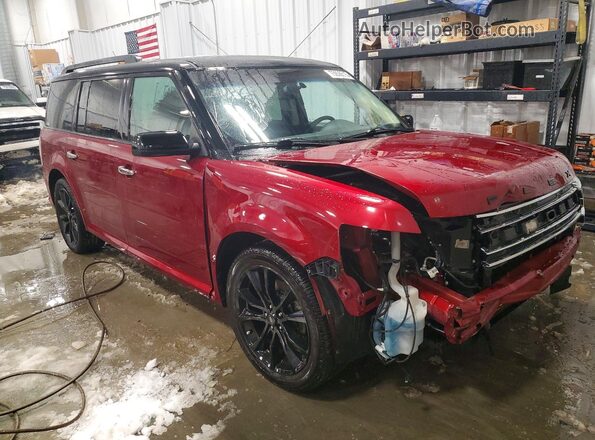 2FMHK6C82JBA14866 2018 FORD FLEX Burgundy Передня права чверть