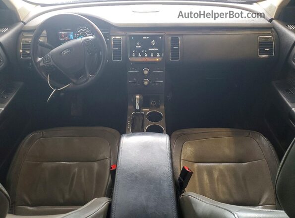 2FMHK6C82JBA14866 2018 FORD FLEX Burgundy Вид панелі приладів