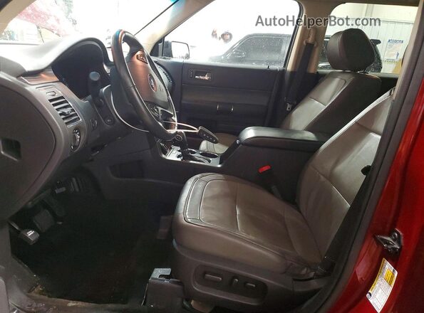 2FMHK6C82JBA14866 2018 FORD FLEX Burgundy Вид салону спереду