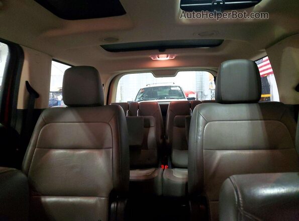 2FMHK6C82JBA14866 2018 FORD FLEX Burgundy Вид задніх сидінь