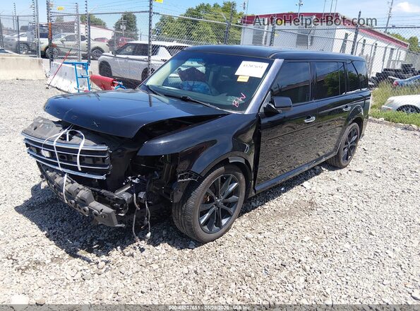 2FMHK6C82KBA01228 2019 FORD FLEX Black Vista tres cuartos delantera izquierda