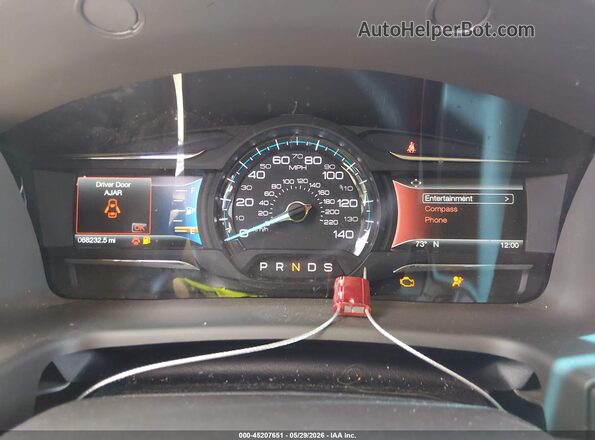 2FMHK6C82KBA01228 2019 FORD FLEX Black Vista de los asientos traseros