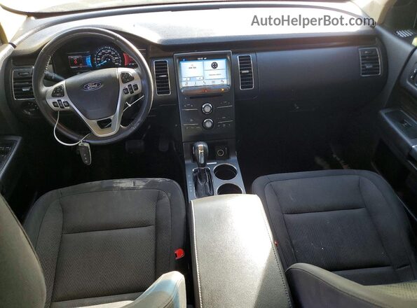 2FMHK6C83GBA14271 2016 FORD FLEX Серый Вид панели приборов