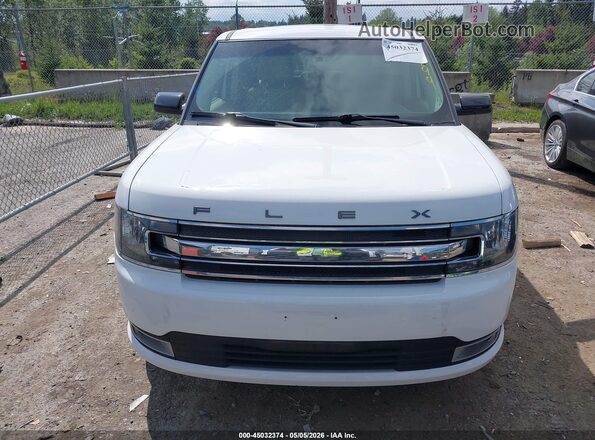 2FMHK6C85HBA03029 2017 FORD FLEX White Widok zestawu wskaźników