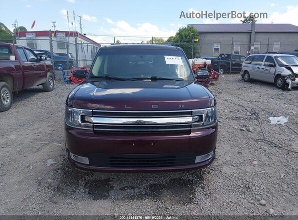 2FMHK6C86KBA04844 2019 FORD FLEX Burgundy Սալոնի հետևի տեսք