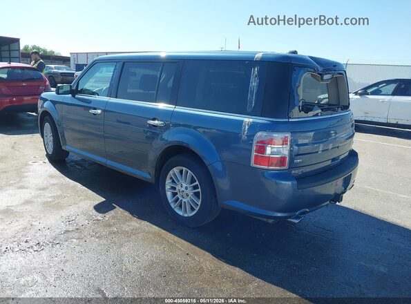 2FMHK6C88JBA04360 2018 FORD FLEX Blue Trasero izquierdo