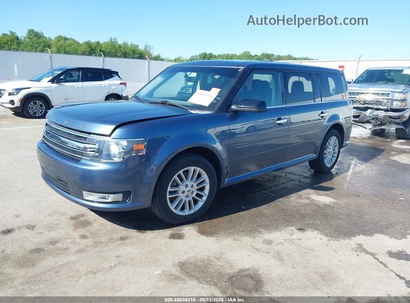 2FMHK6C88JBA04360 2018 FORD FLEX Blue Vista tres cuartos delantera izquierda