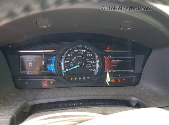 2FMHK6C88JBA10367 2018 FORD FLEX Серый Вид щитка приборов