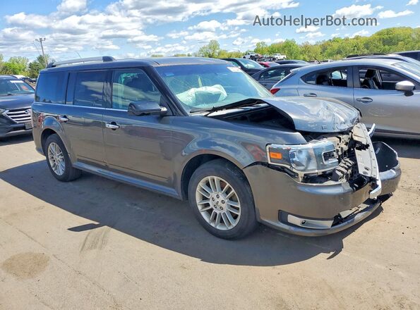 2FMHK6C88JBA10367 2018 FORD FLEX Серый Передняя правая четверть