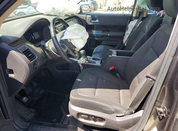 2FMHK6C88JBA10367 2018 FORD FLEX Серый Вид салона спереди