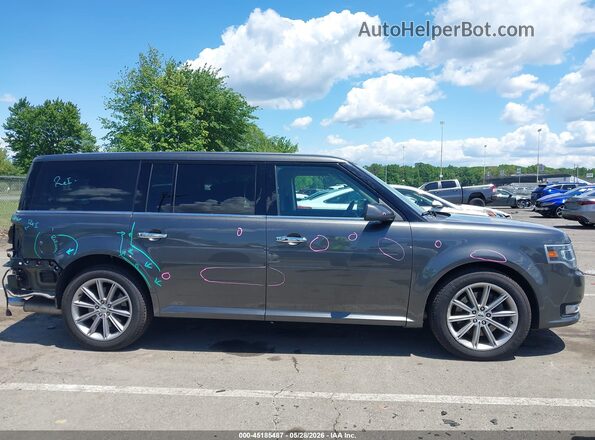 2FMHK6D85KBA21438 2019 FORD FLEX Gray Սալոնի հետևի տեսք