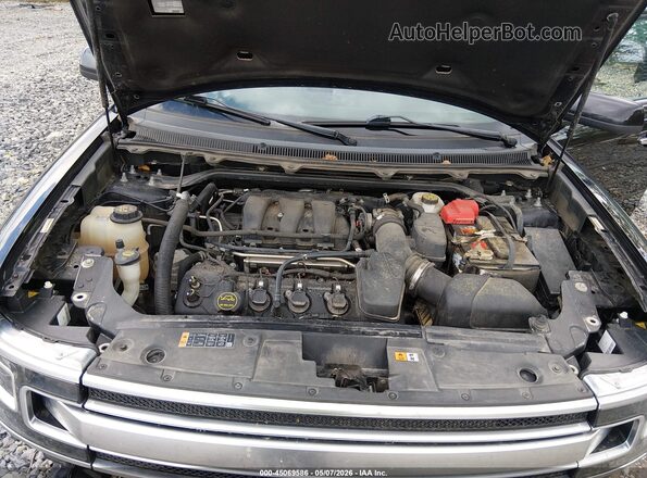2FMHK6D85KBA23674 2019 FORD FLEX Black Вид ззаду