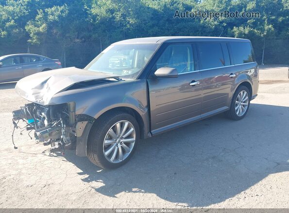 2FMHK6DT1KBA23871 2019 FORD FLEX Gray Передня ліва чверть