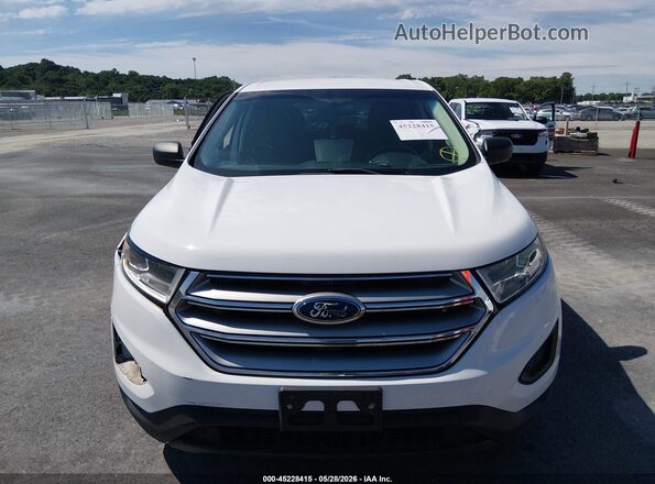2FMPK3G90JBB07527 2018 FORD EDGE White ხელსაწყოთა პანელის ხედი