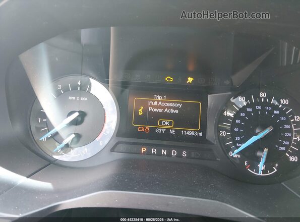 2FMPK3G90JBB07527 2018 FORD EDGE White უკანა სავარძლების ხედი