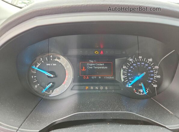 2FMPK3G92HBB88508 2017 FORD EDGE White Вид щитка приладів