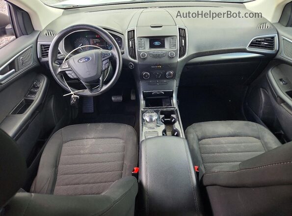 2FMPK3G93KBC50697 2019 FORD EDGE Белый Вид панели приборов
