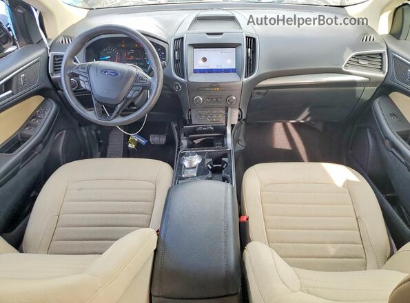 2FMPK3G93LBB01501 2020 FORD EDGE Белый Вид панели приборов