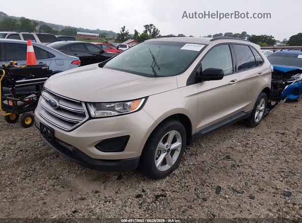 2FMPK3G94HBB03832 2017 FORD EDGE Gold Առջևի ձախ երեք քառորդ տեսարան