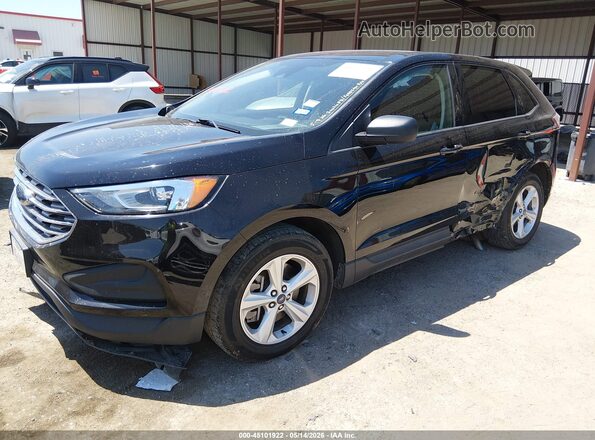 2FMPK3G94MBA16782 2021 FORD EDGE Черный Передняя левая четверть