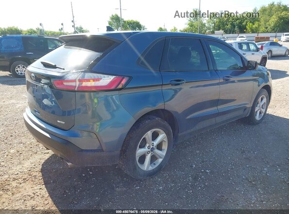 2FMPK3G95KBB92432 2019 FORD EDGE Blue Rear right