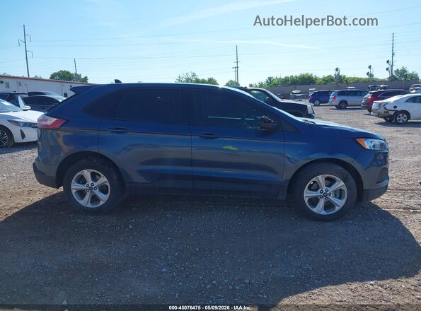 2FMPK3G95KBB92432 2019 FORD EDGE Blue Rear interior view