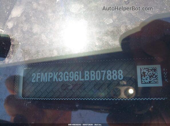 2FMPK3G96LBB07888 2020 FORD EDGE White 