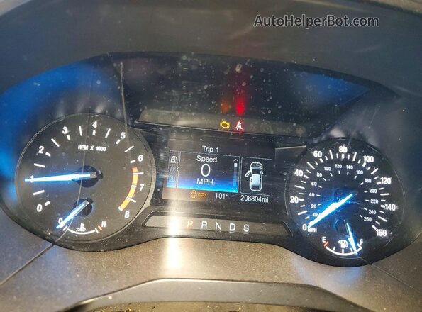 2FMPK3G98LBB12266 2020 FORD EDGE Black ხელსაწყოთა პანელის ხედი