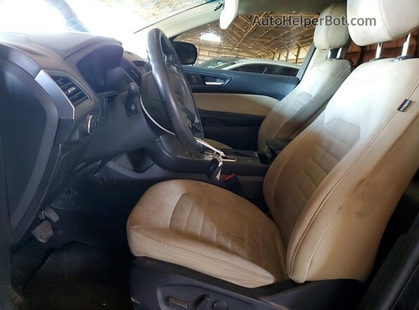 2FMPK3G98LBB12266 2020 FORD EDGE Black წინა სალონის ხედი