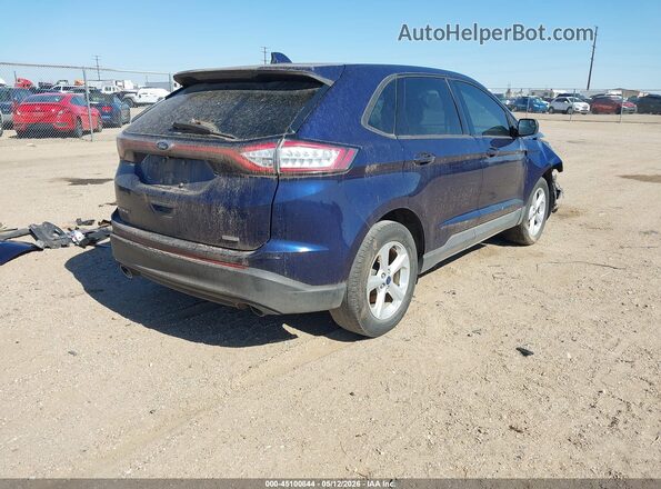 2FMPK3G9XGBC51949 2016 FORD EDGE Dark Blue Rear right