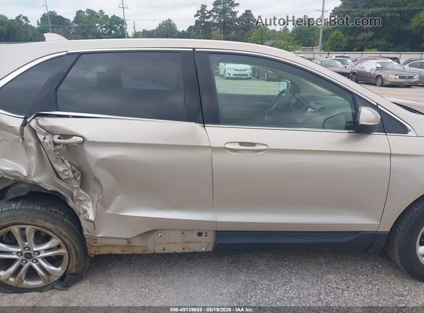 2FMPK3J80HBB10499 2017 FORD EDGE Tan Rear interior view