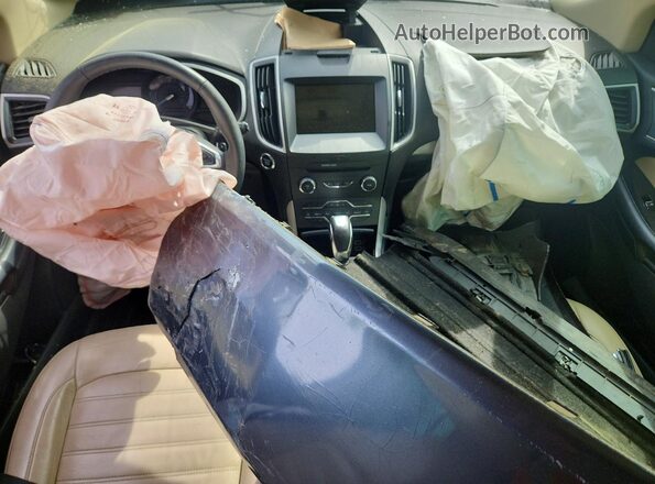 2FMPK3J80JBB21413 2018 FORD EDGE Maroon წინა პანელის ხედი