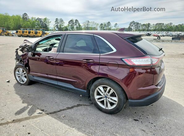 2FMPK3J80JBB21413 2018 FORD EDGE Maroon უკანა მარცხენა