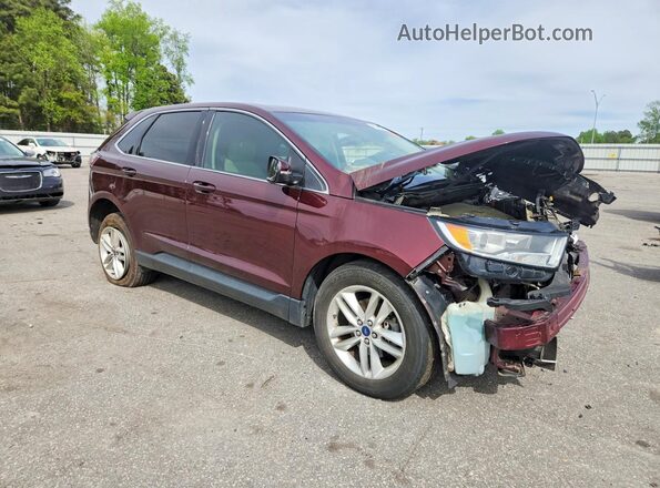 2FMPK3J80JBB21413 2018 FORD EDGE Maroon წინა მარჯვენა