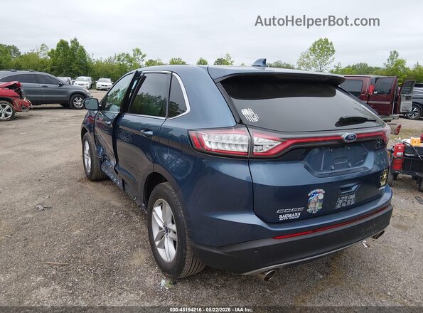 2FMPK3J81JBC54794 2018 FORD EDGE Blue Задня права чверть
