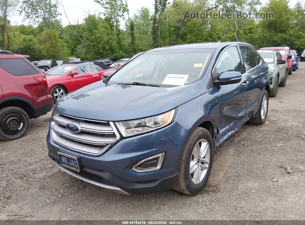 2FMPK3J81JBC54794 2018 FORD EDGE Blue Задня ліва чверть