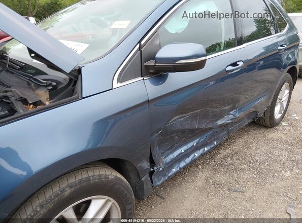 2FMPK3J81JBC54794 2018 FORD EDGE Blue Вид панелі приладів