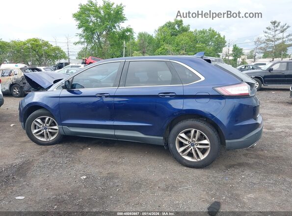 2FMPK3J84GBB58960 2016 FORD EDGE Синий Панорамный вид салона 360°