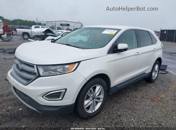 2FMPK3J86HBC40822 2017 FORD EDGE White Vista tres cuartos delantera izquierda