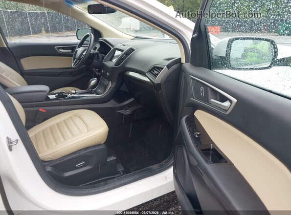 2FMPK3J86HBC40822 2017 FORD EDGE White Vista interior delantera