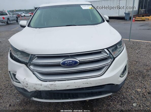 2FMPK3J86HBC40822 2017 FORD EDGE White Vista del cuadro de instrumentos
