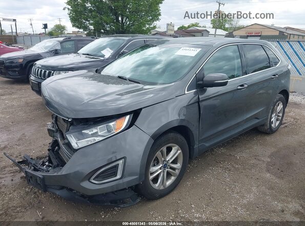 2FMPK3J87HBC35368 2017 FORD EDGE Gray Przód lewy