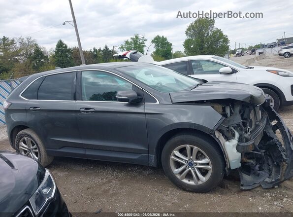 2FMPK3J87HBC35368 2017 FORD EDGE Gray Widok wnętrza z tyłu