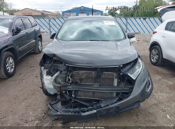 2FMPK3J87HBC35368 2017 FORD EDGE Gray Widok zestawu wskaźników