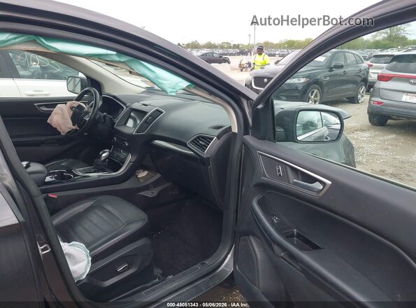 2FMPK3J87HBC35368 2017 FORD EDGE Gray Widok wnętrza z przodu