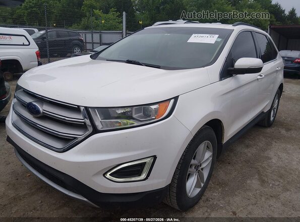 2FMPK3J89JBB13021 2018 FORD EDGE Белый Передняя левая четверть