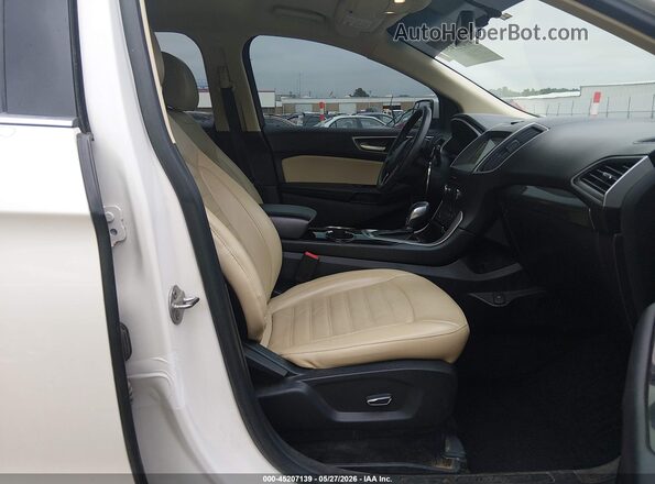 2FMPK3J89JBB13021 2018 FORD EDGE Белый Вид салона спереди