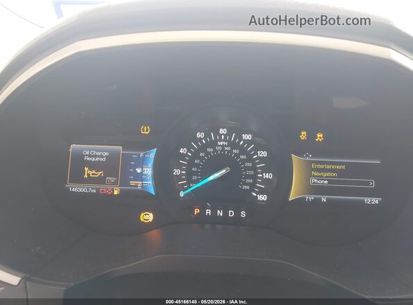 2FMPK3J8XHBB42649 2017 FORD EDGE Blue უკანა სავარძლების ხედი