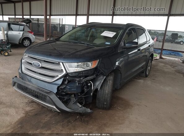 2FMPK3J8XHBB42649 2017 FORD EDGE Blue წინა მარცხენა ხედი სამი მეოთხედიდან